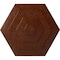 Ekena Millwork Woodruff Ceiling Medallion, Hand-Painted Burnished Mahogany Crackle, 23 1/4"OD x 7/8"P CM23WFBMC - alternate 1